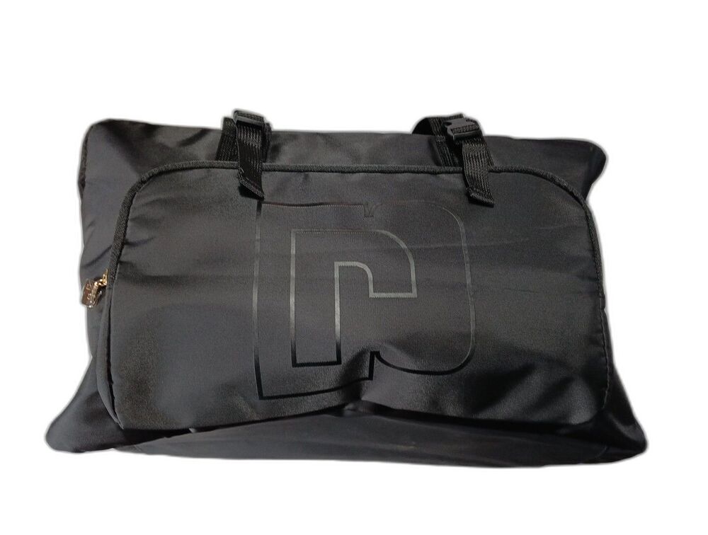 PACO RABANNE Black Lite-Weight Carry-On Weekender Travel/Duffle Bag, Zip Closure